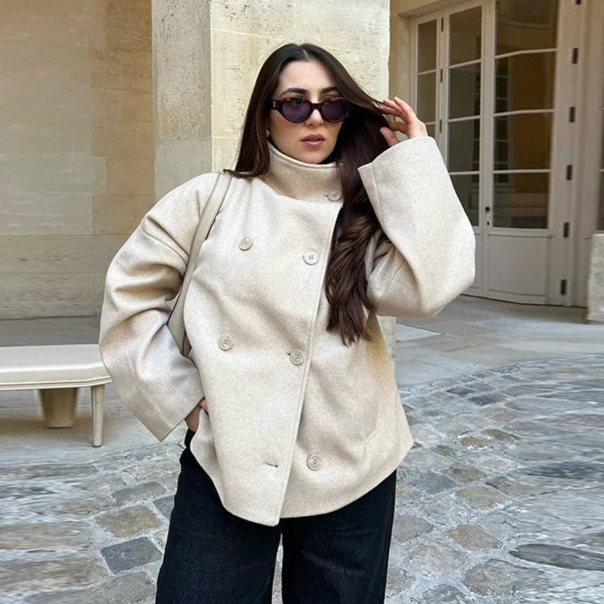 Eugenie Jacket with Stand Collar — Casuarina