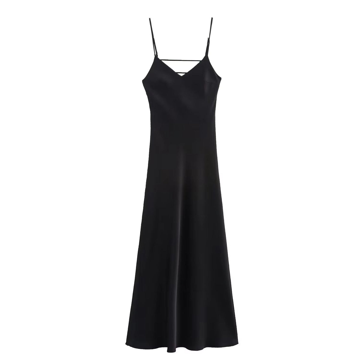 Georgina Satin Backless Maxi Dress — Casuarina