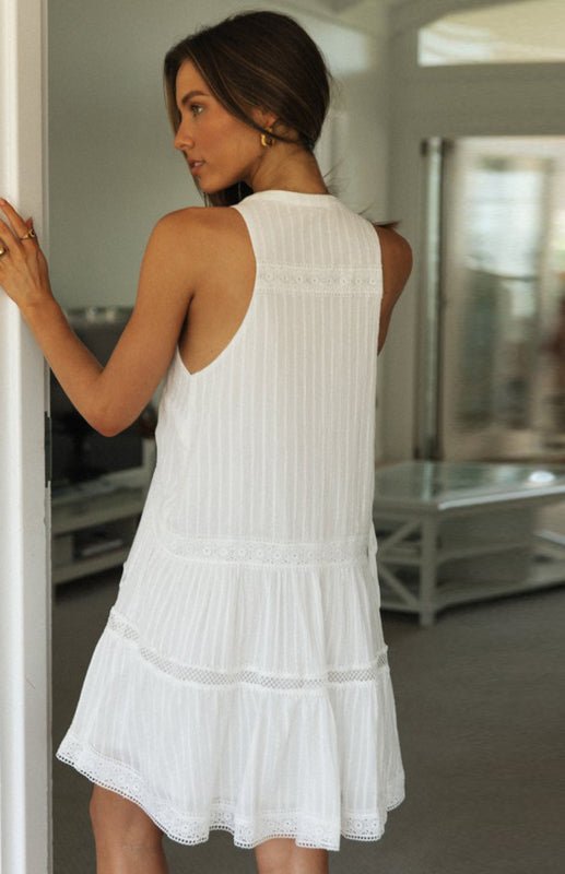 Ilona Boho Sleeveless Mini Dress — Casuarina