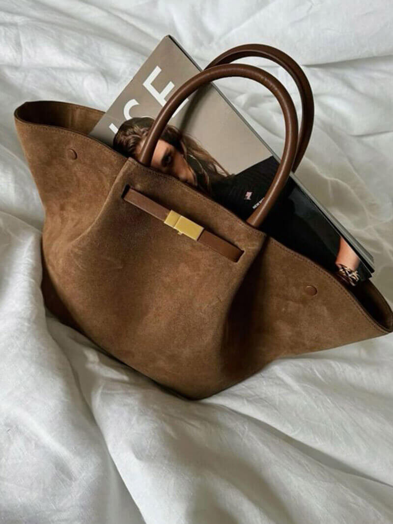 Nicolette Suede-Look Bag — Casuarina