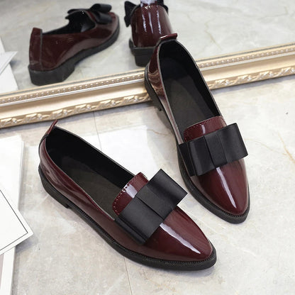 Arwen Bow-Top Pointed-Toe Loafers — Casuarina