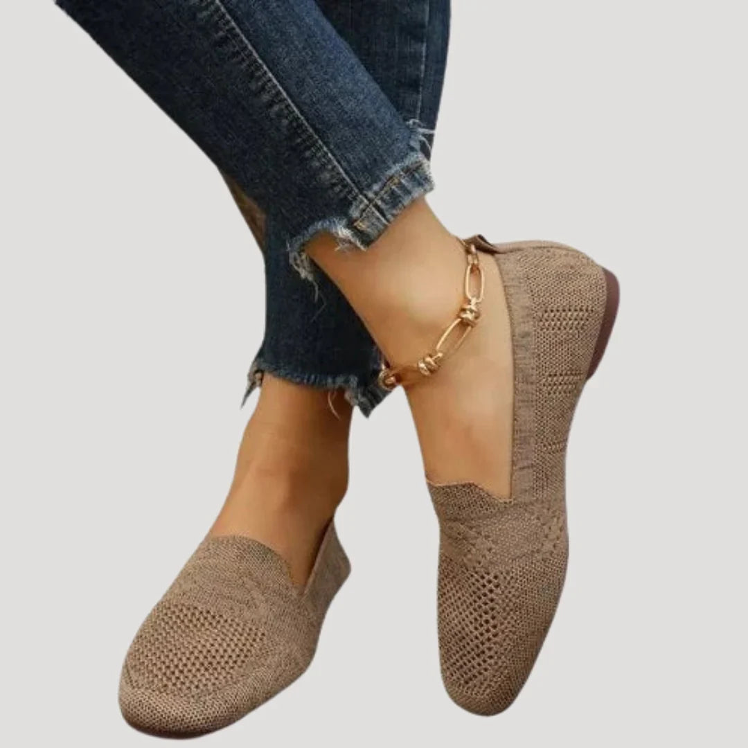 Aurelia Knit Slip-On Loafers — Casuarina
