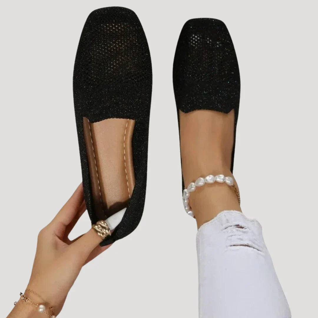 Aurelia Knit Slip-On Loafers — Casuarina