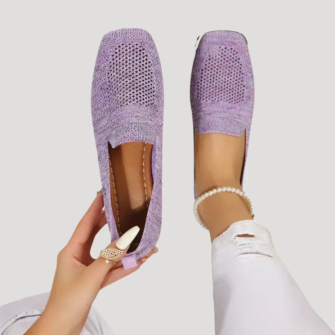 Aurelia Knit Slip-On Loafers — Casuarina