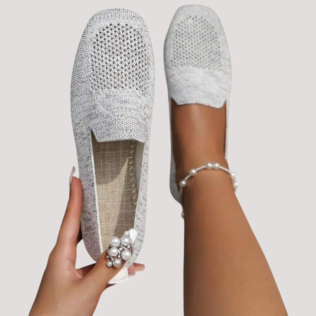 Aurelia Knit Slip-On Loafers — Casuarina