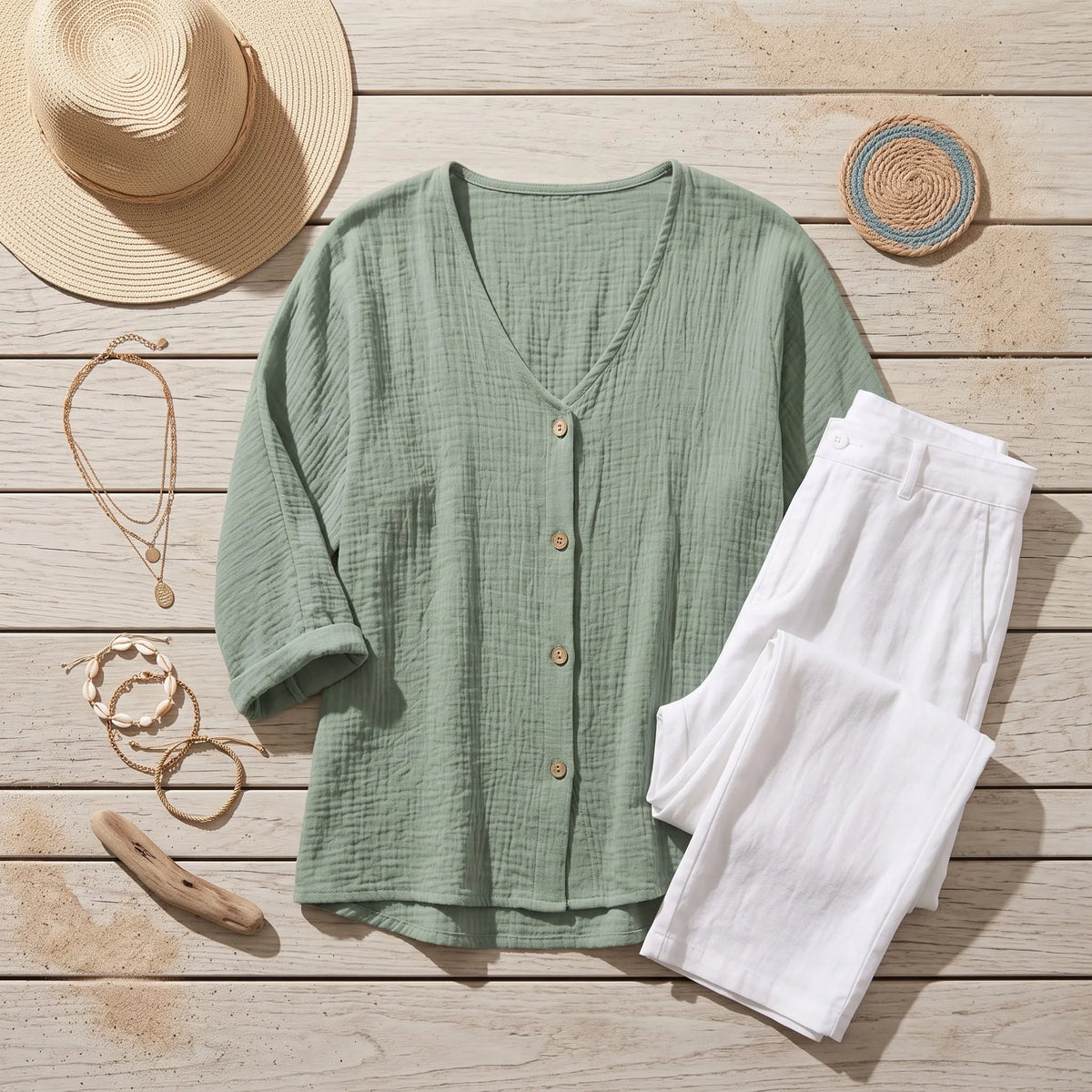 Talia | Button-Up Blouse