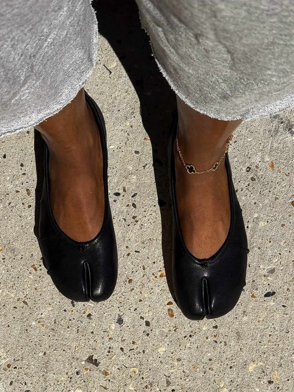 Eliza Split-Toe Mules — Casuarina