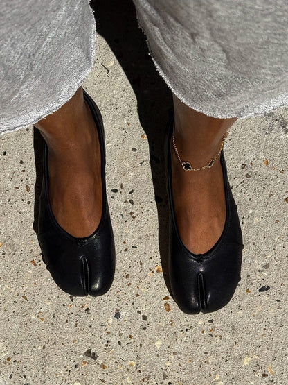 Eliza Split-Toe Mules — Casuarina