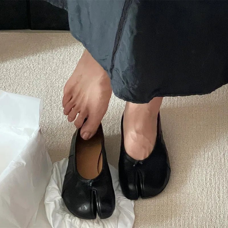 Eliza Split-Toe Mules — Casuarina