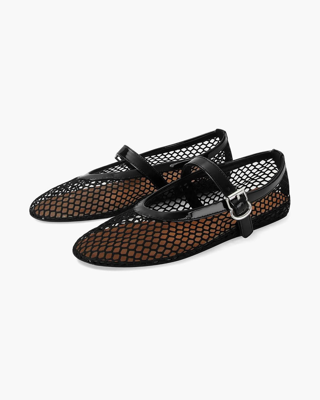 Elspeth Mesh Ballet Flats — Casuarina