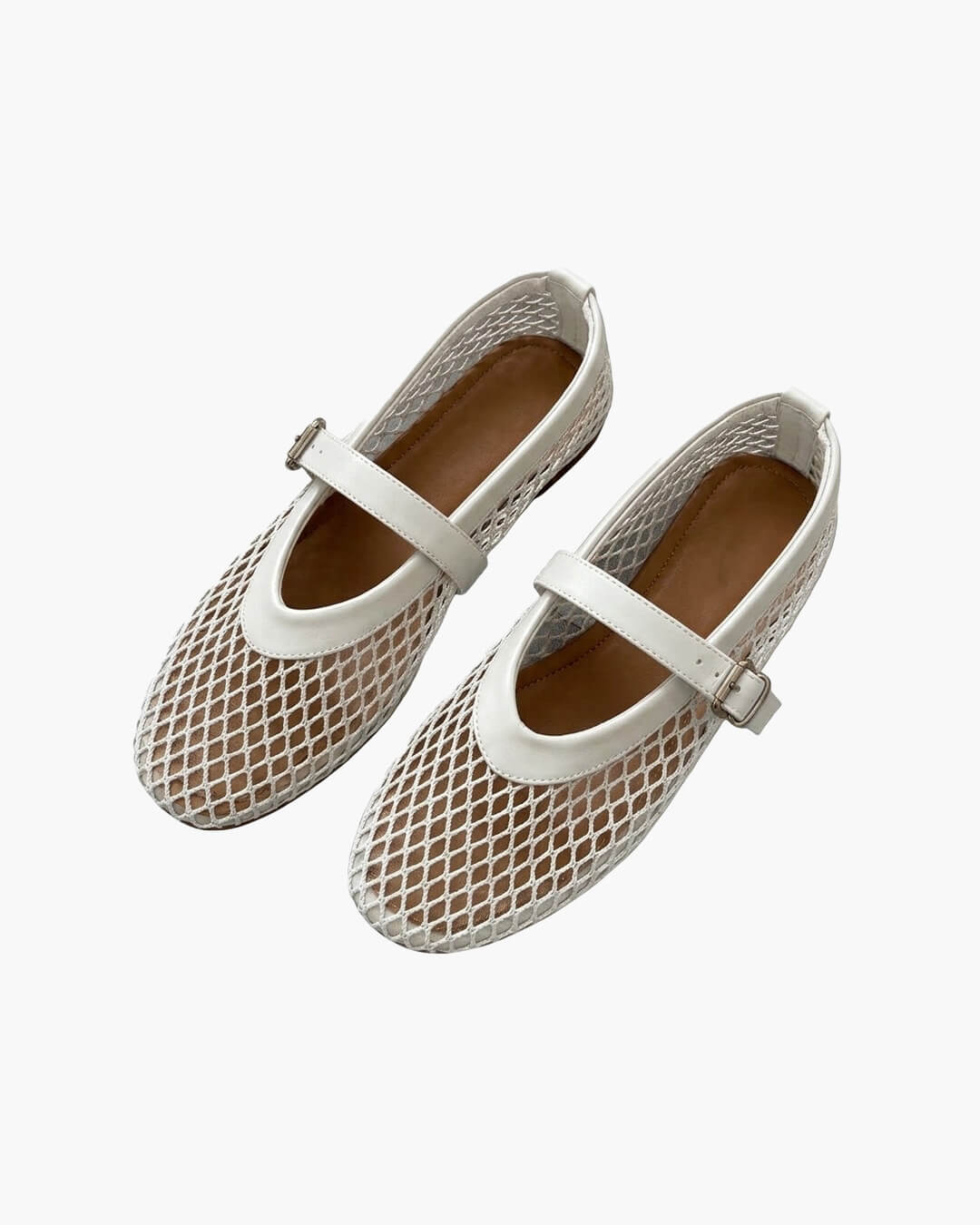 Elspeth Mesh Ballet Flats — Casuarina