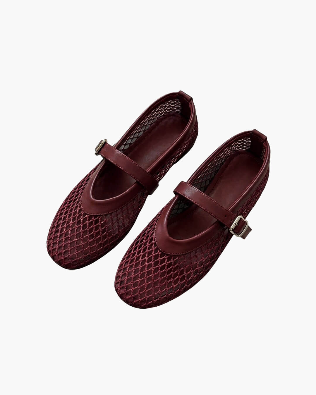 Elspeth Mesh Ballet Flats — Casuarina