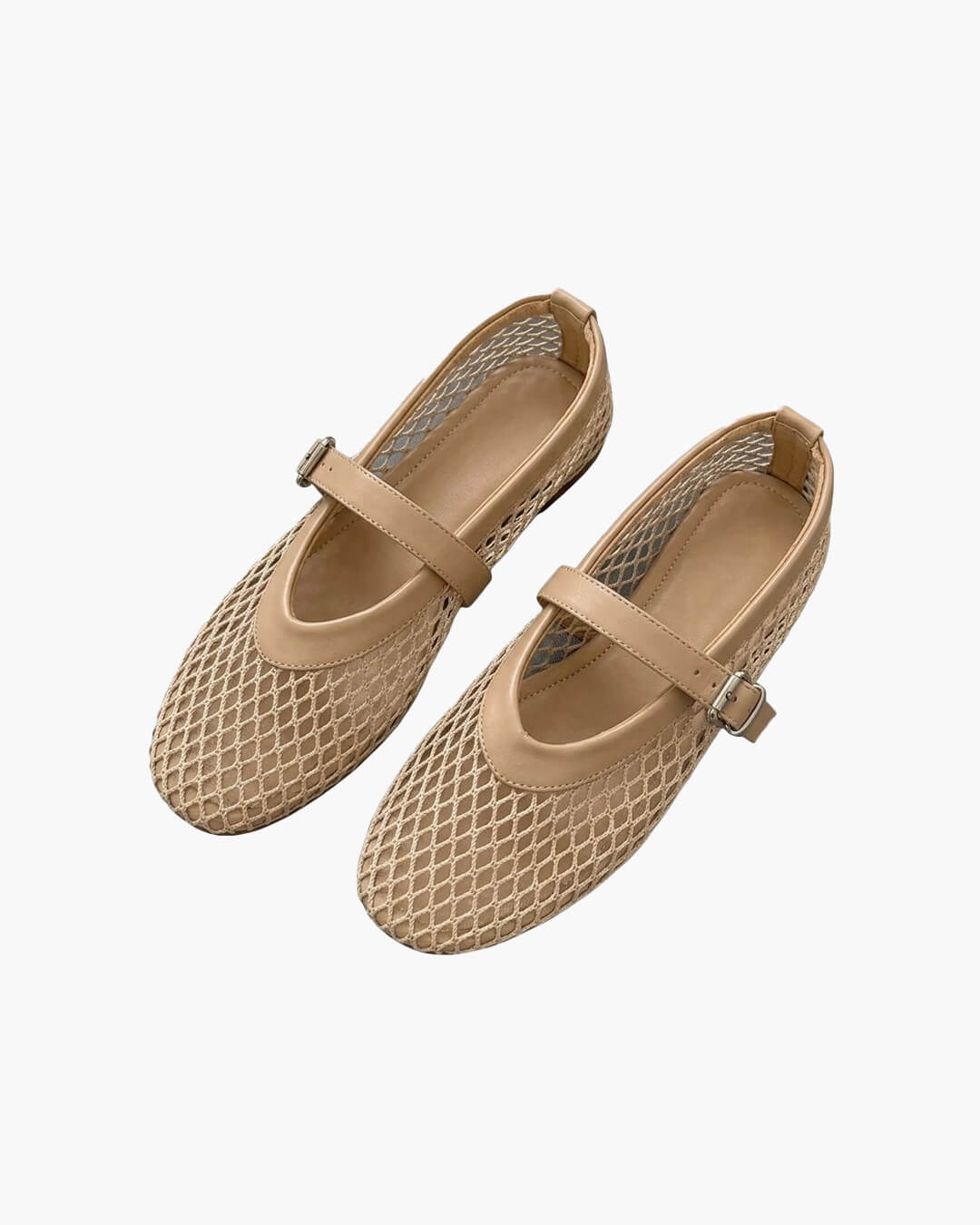 Elspeth Mesh Ballet Flats — Casuarina