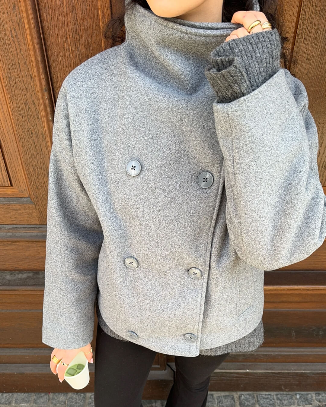 Eugenie Jacket with Stand Collar — Casuarina