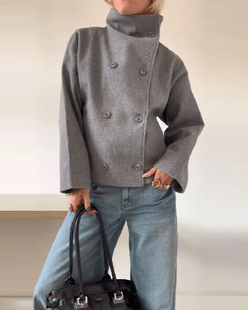 Eugenie Jacket with Stand Collar — Casuarina