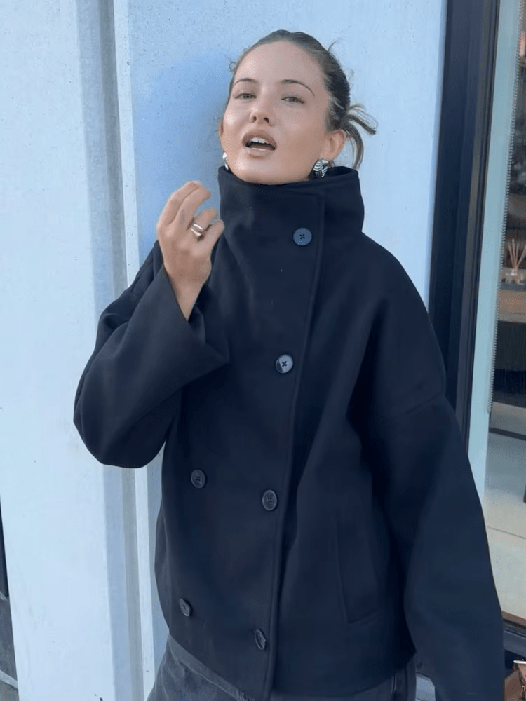 Eugenie Jacket with Stand Collar — Casuarina