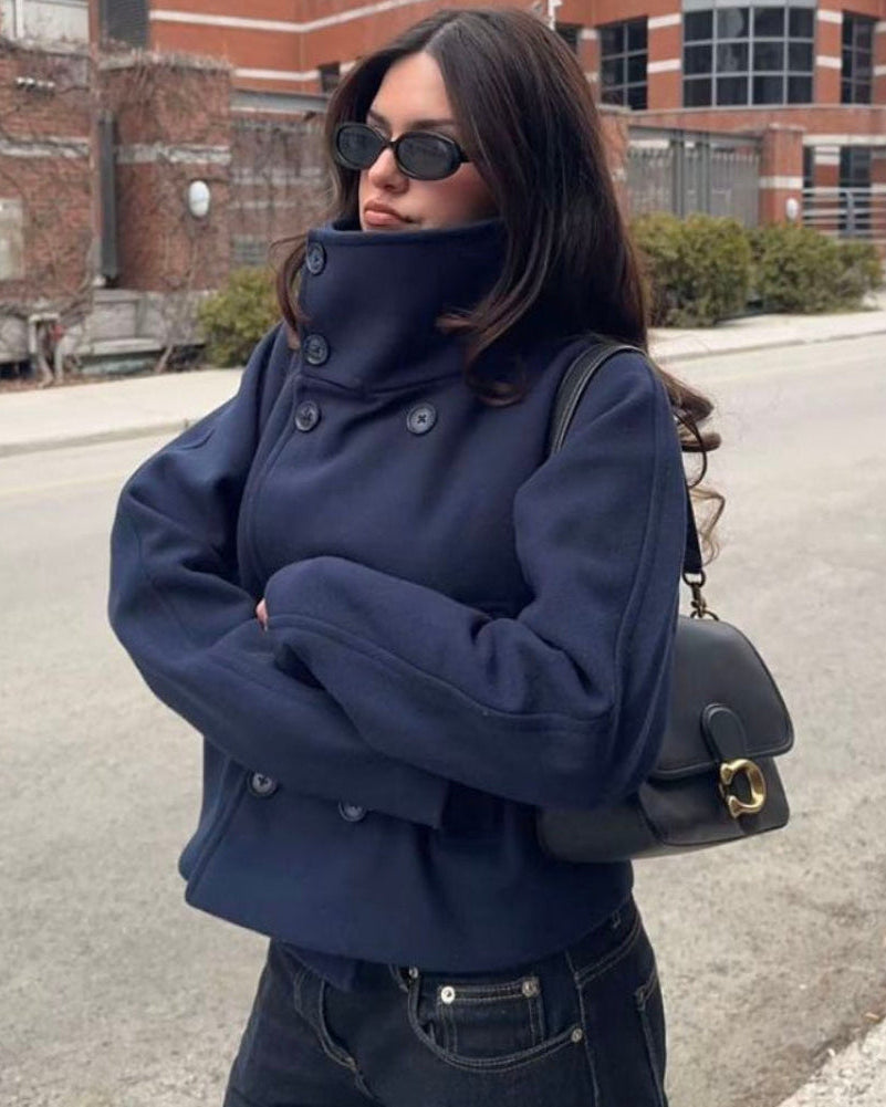 Eugenie Jacket with Stand Collar — Casuarina