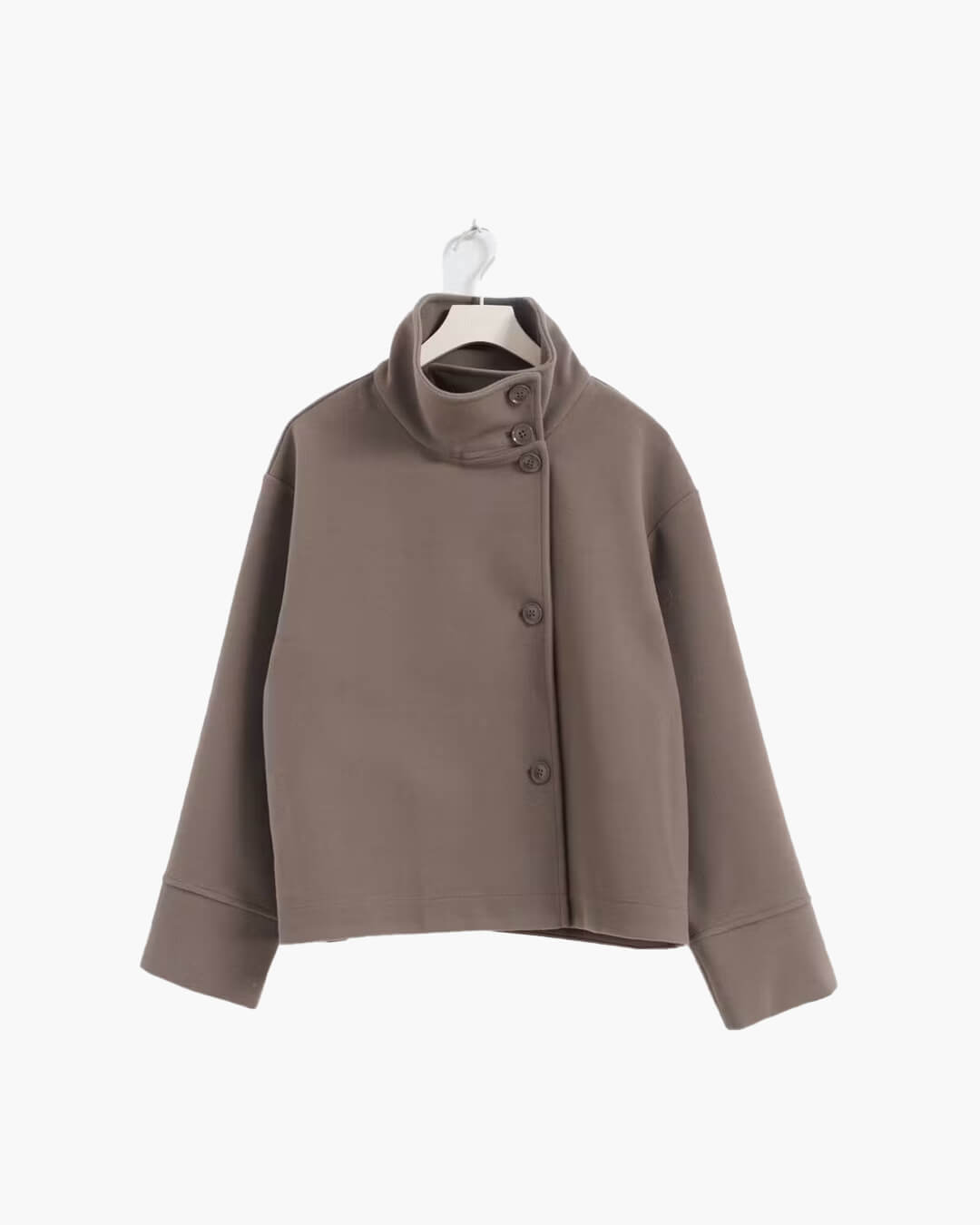 Francesca Elegant Jacket with Stand Collar — Casuarina