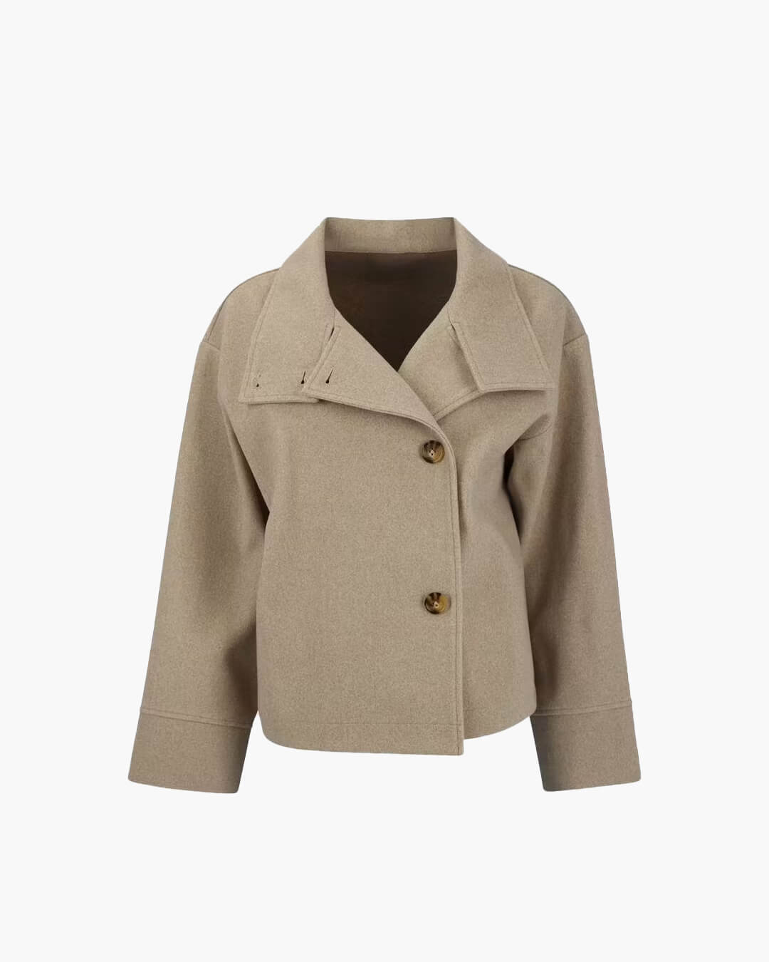 Francesca Elegant Jacket with Stand Collar — Casuarina
