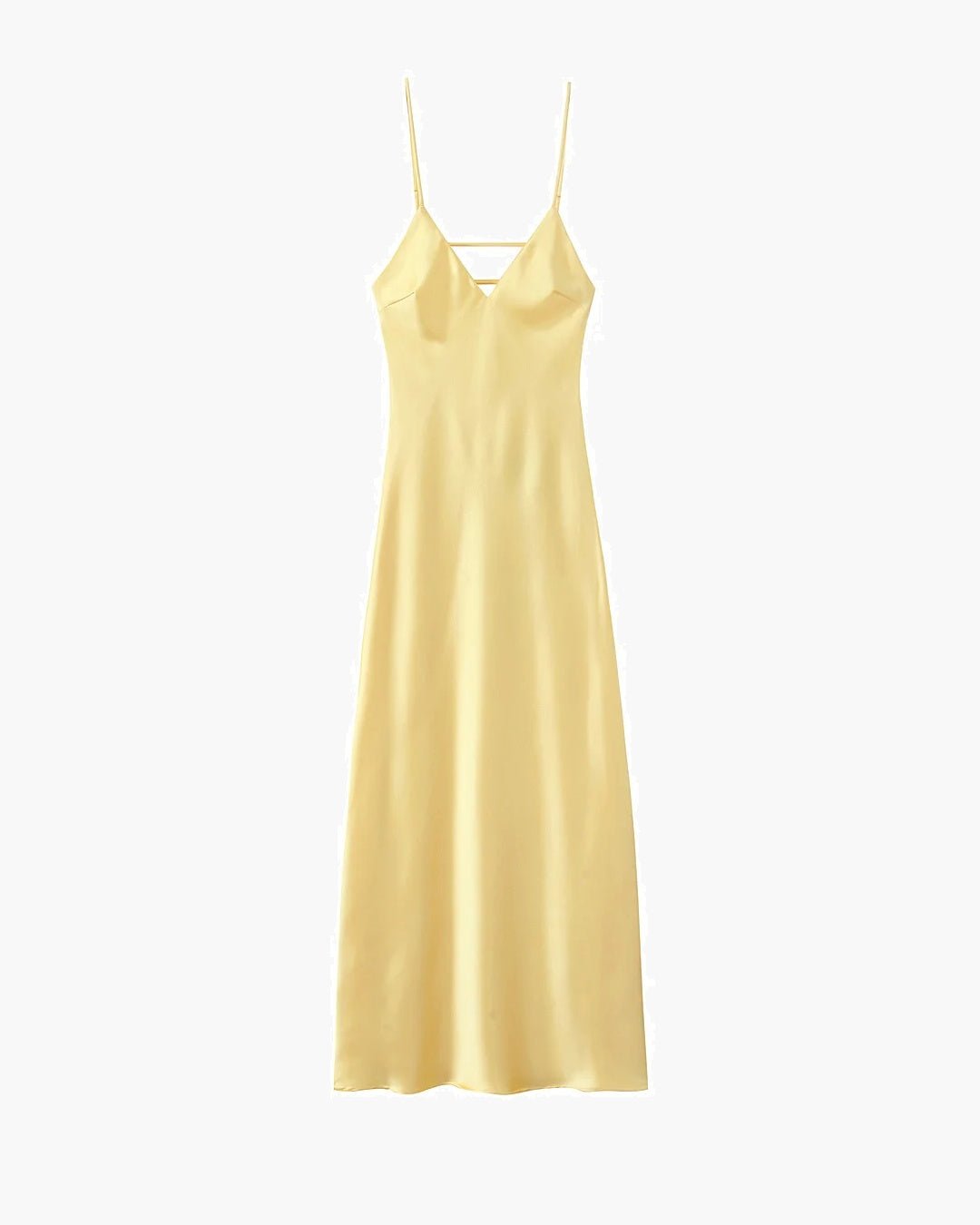Georgina Satin Backless Maxi Dress — Casuarina