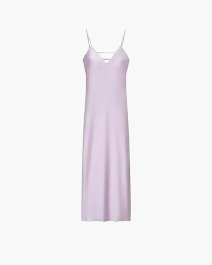 Georgina Satin Backless Maxi Dress — Casuarina