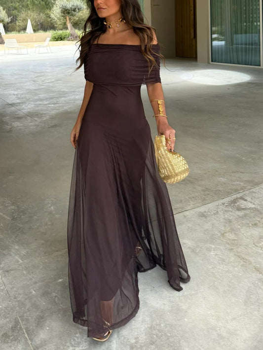 Hermione Draped Maxi Dress — Casuarina