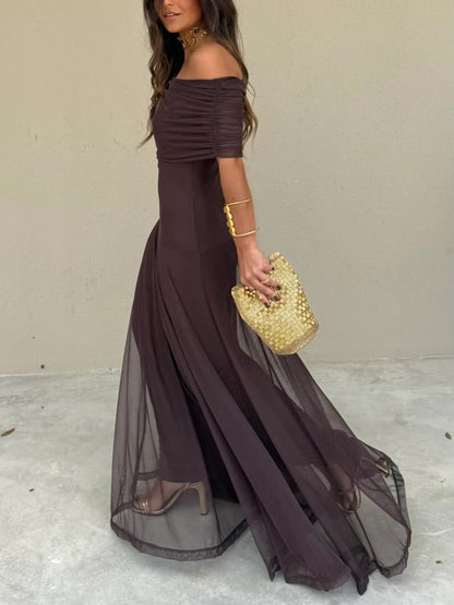 Hermione Draped Maxi Dress — Casuarina