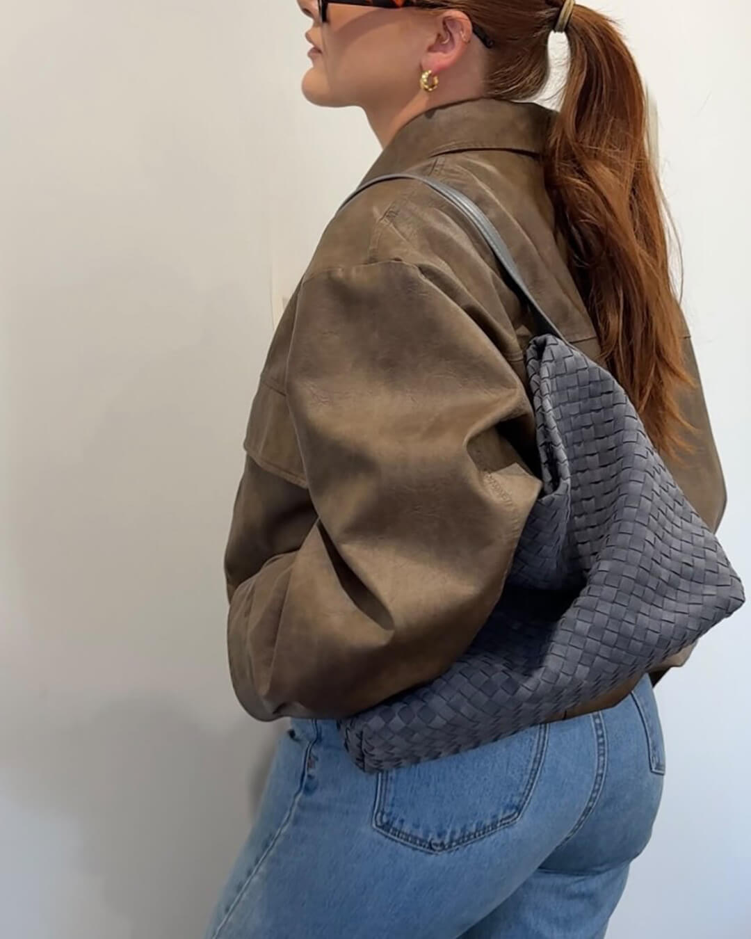 Hester Suede-Look Tote Bag — Casuarina