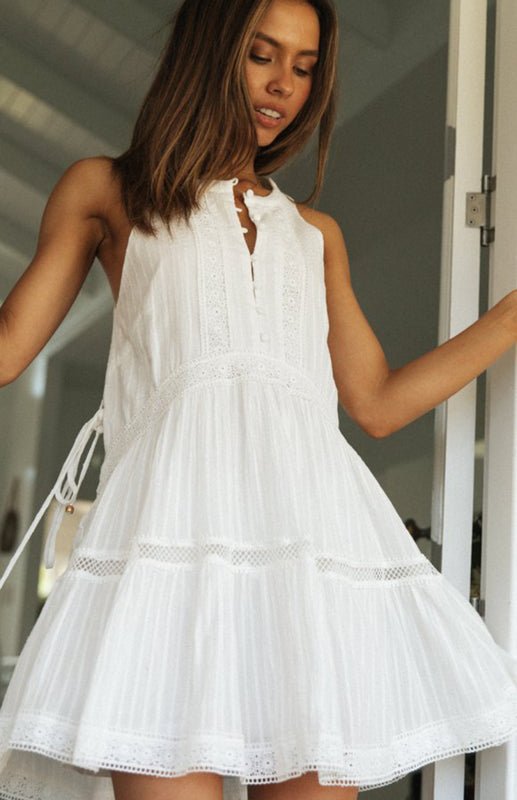 Ilona Boho Sleeveless Mini Dress — Casuarina