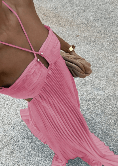 Isadora Crinkle Chiffon Maxi Dress — Casuarina