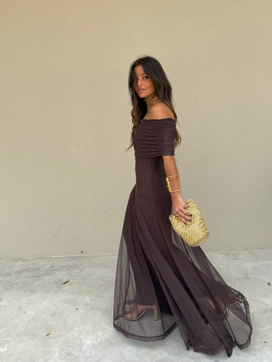Laurel Mesh Maxi Dress — Casuarina