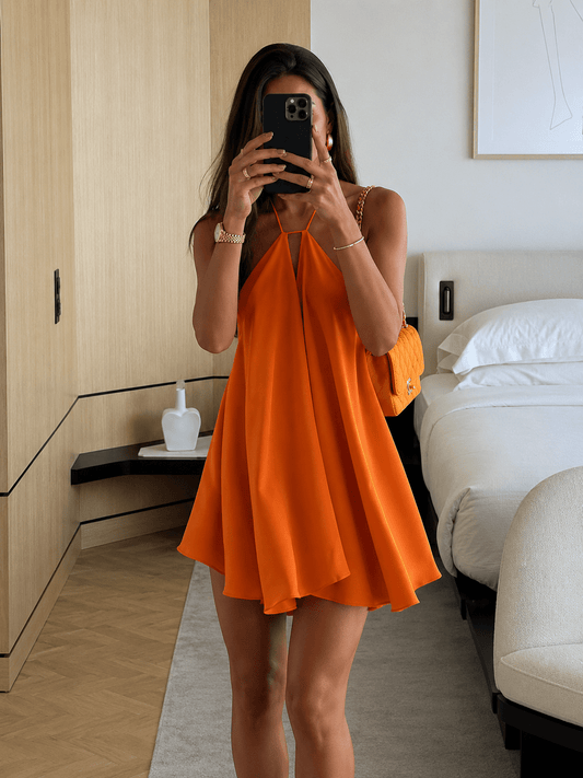 Meredith Halter Mini Dress — Casuarina