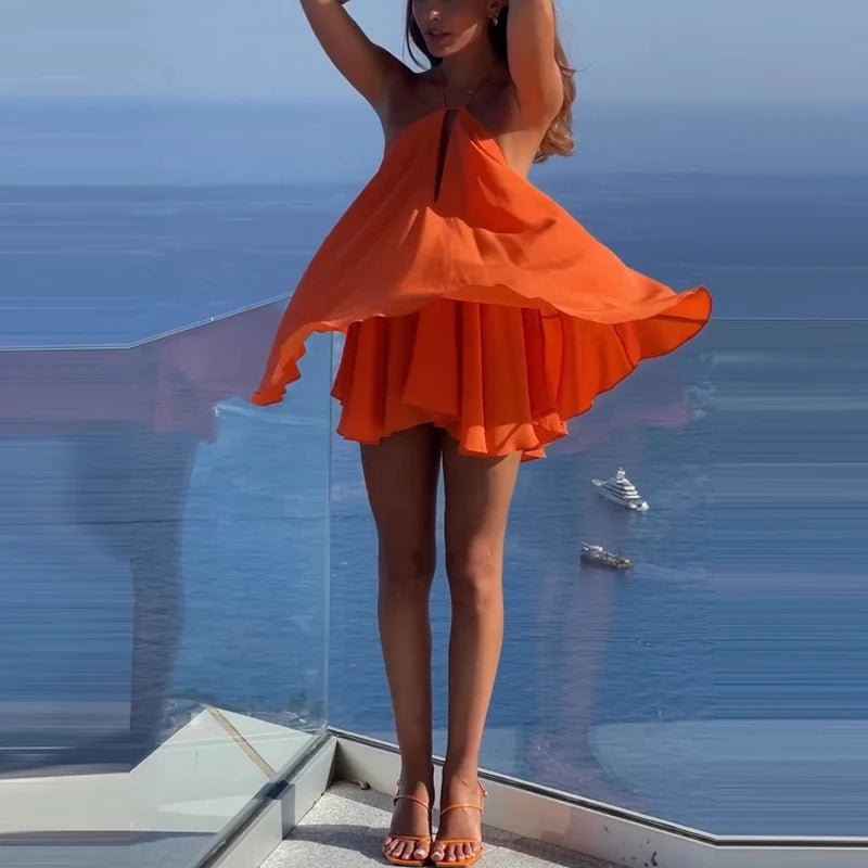 Meredith Halter Mini Dress — Casuarina