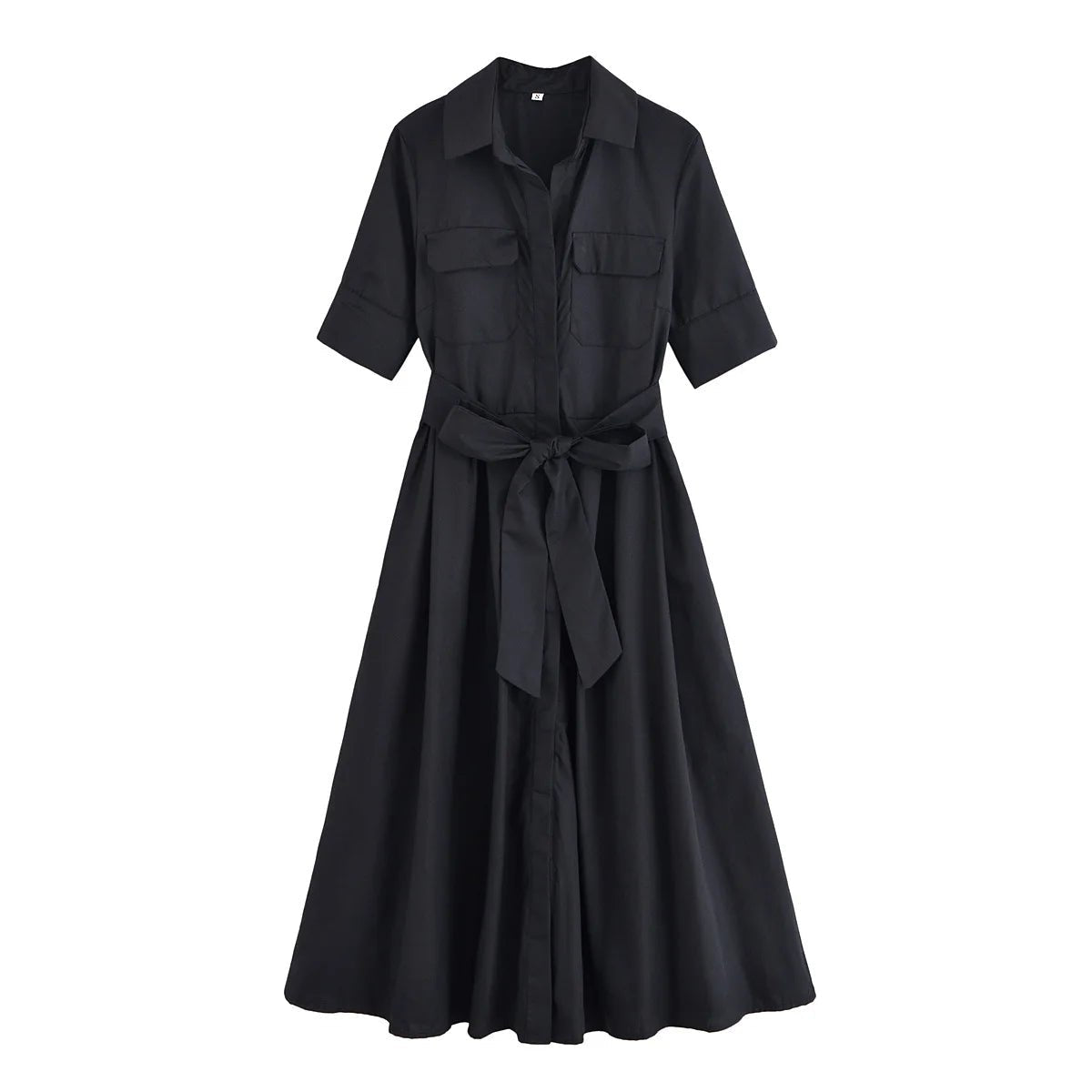 Odelia Belted Shirt Midi Dress — Casuarina