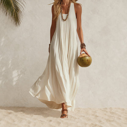 Odessa Sleeveless Pleated Maxi Dress | Casuarina