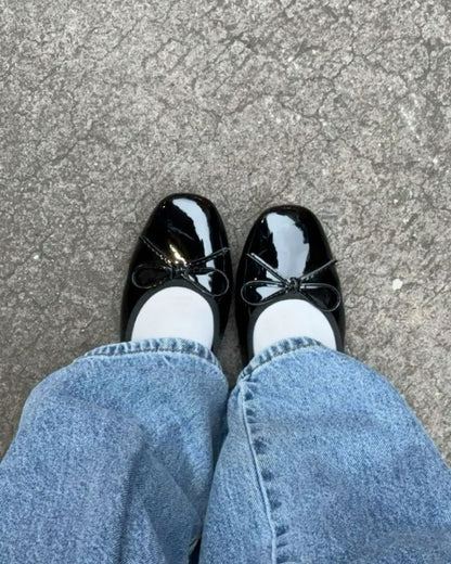 Opal Bowtie Ballet Flats — Casuarina