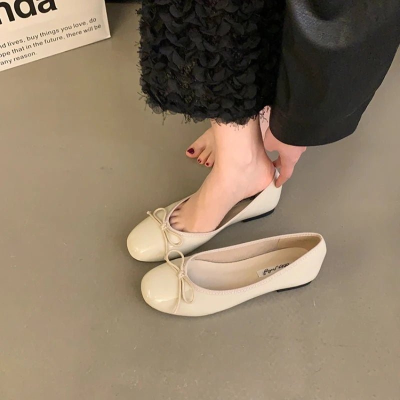 Opal Bowtie Ballet Flats — Casuarina