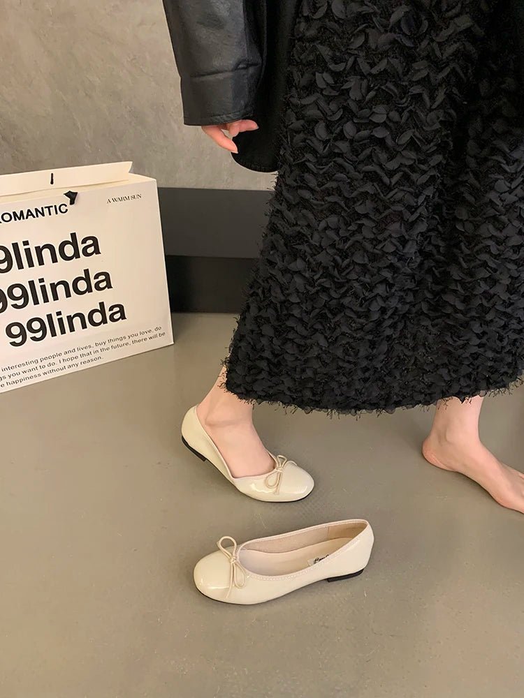 Opal Bowtie Ballet Flats — Casuarina