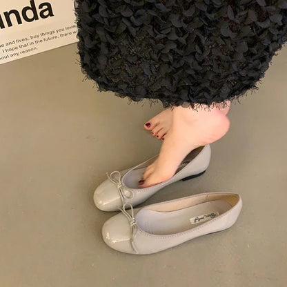 Opal Bowtie Ballet Flats — Casuarina