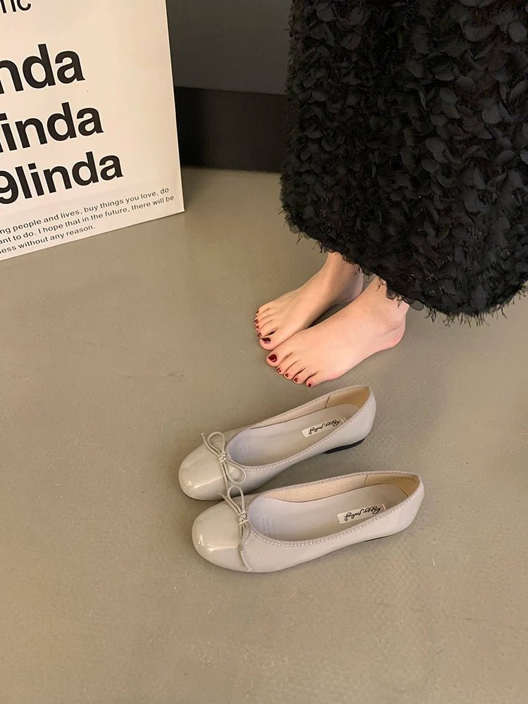 Opal Bowtie Ballet Flats — Casuarina