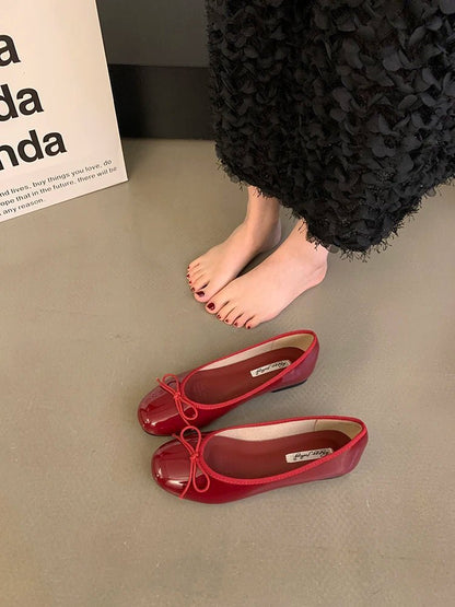 Opal Bowtie Ballet Flats — Casuarina
