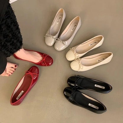 Opal Bowtie Ballet Flats — Casuarina