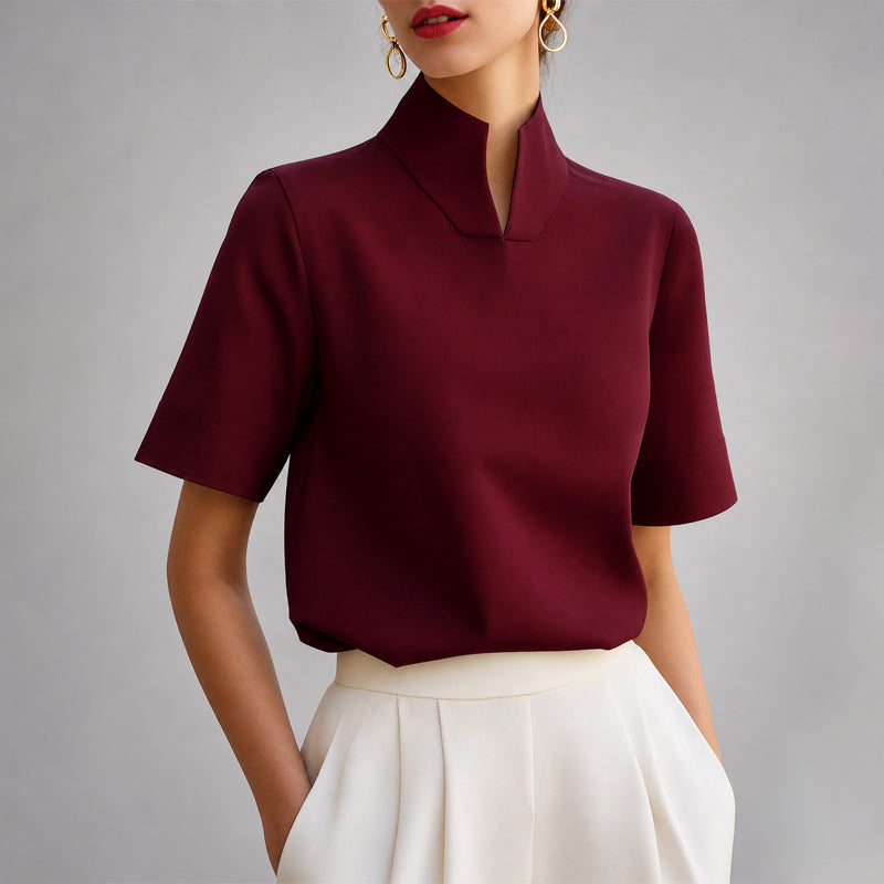 Imogen Split Collar Blouse